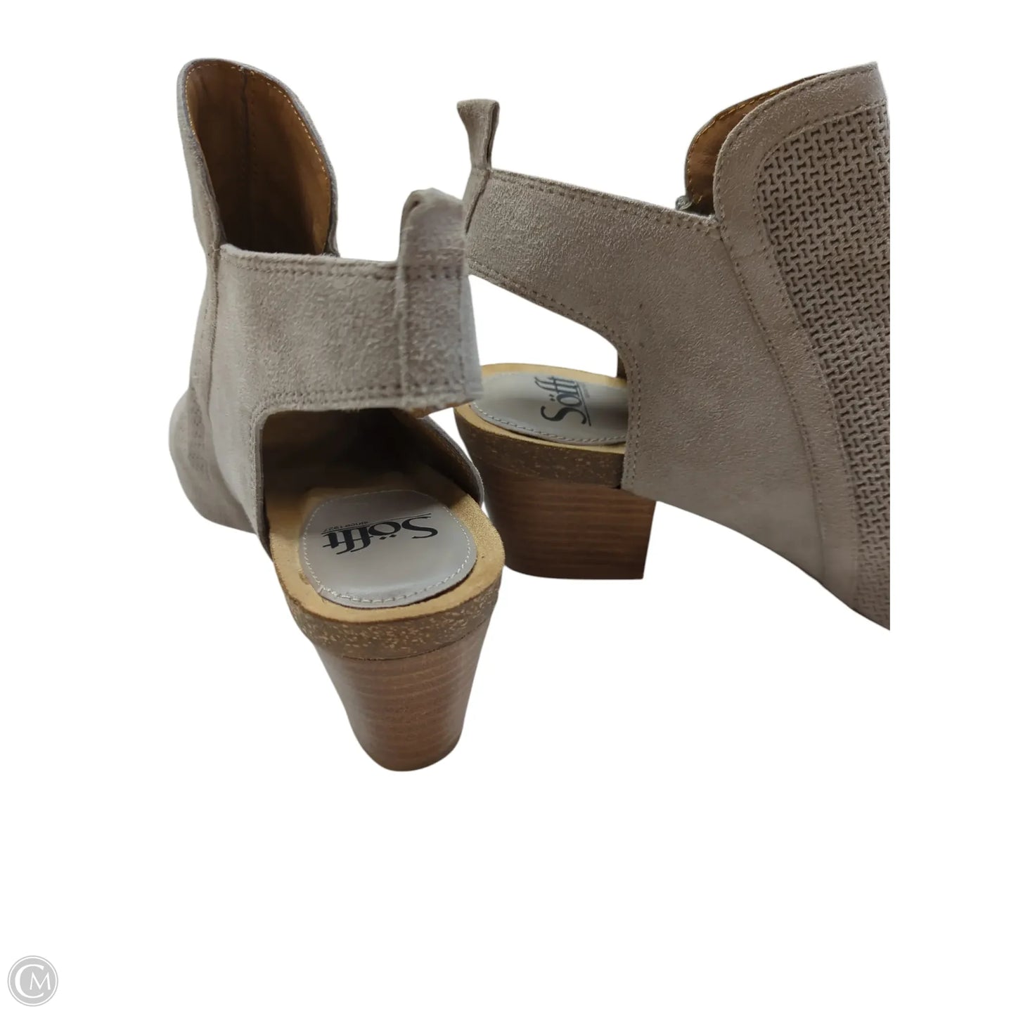 Boots Knee Heels By Sofft In Beige, Size: 10