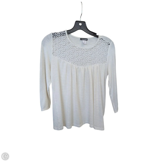 Top 3/4 Sleeve By Joe Boxer In White, Size: Sp