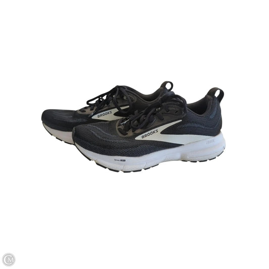 Shoes Athletic By Brooks In Black & White, Size: 8
