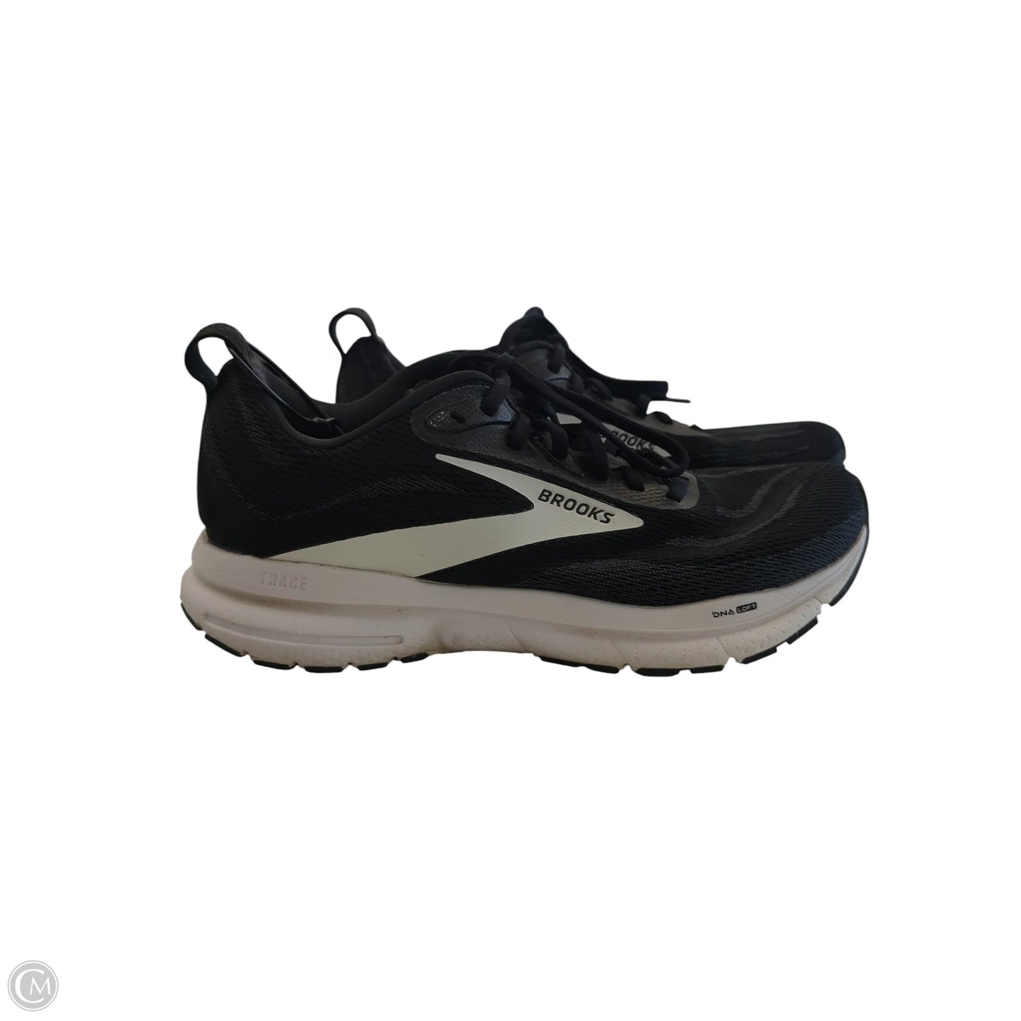 Shoes Athletic By Brooks In Black & White, Size: 8