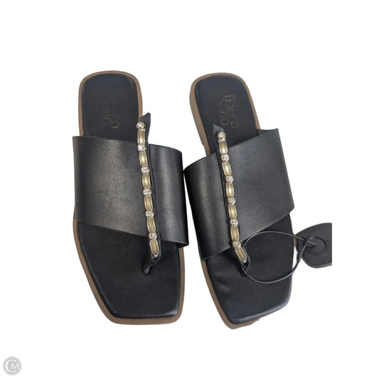 Sandals Flats By Franco Sarto In Black, Size: 8.5