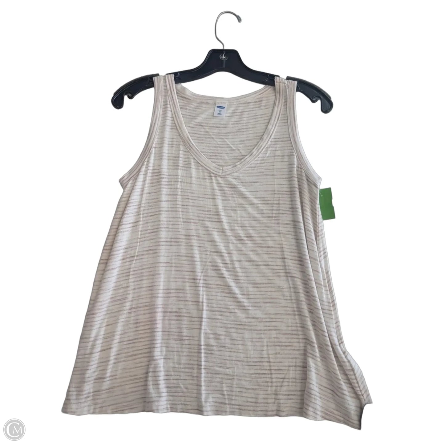 Top Sleeveless Basic By Old Navy In Striped Pattern, Size: Xs