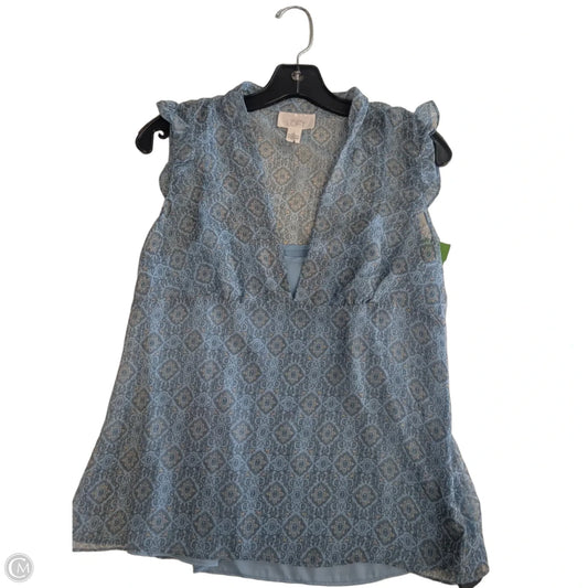 Top Short Sleeve By Loft In Blue, Size: Xs