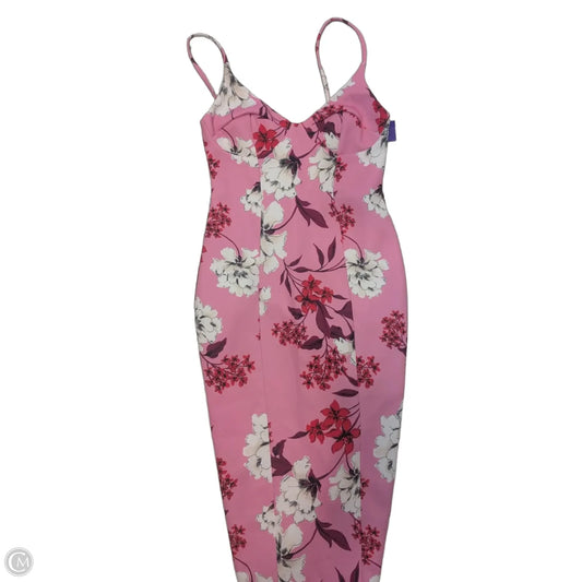 Dress Casual Midi By Asos In Pink, Size: 4