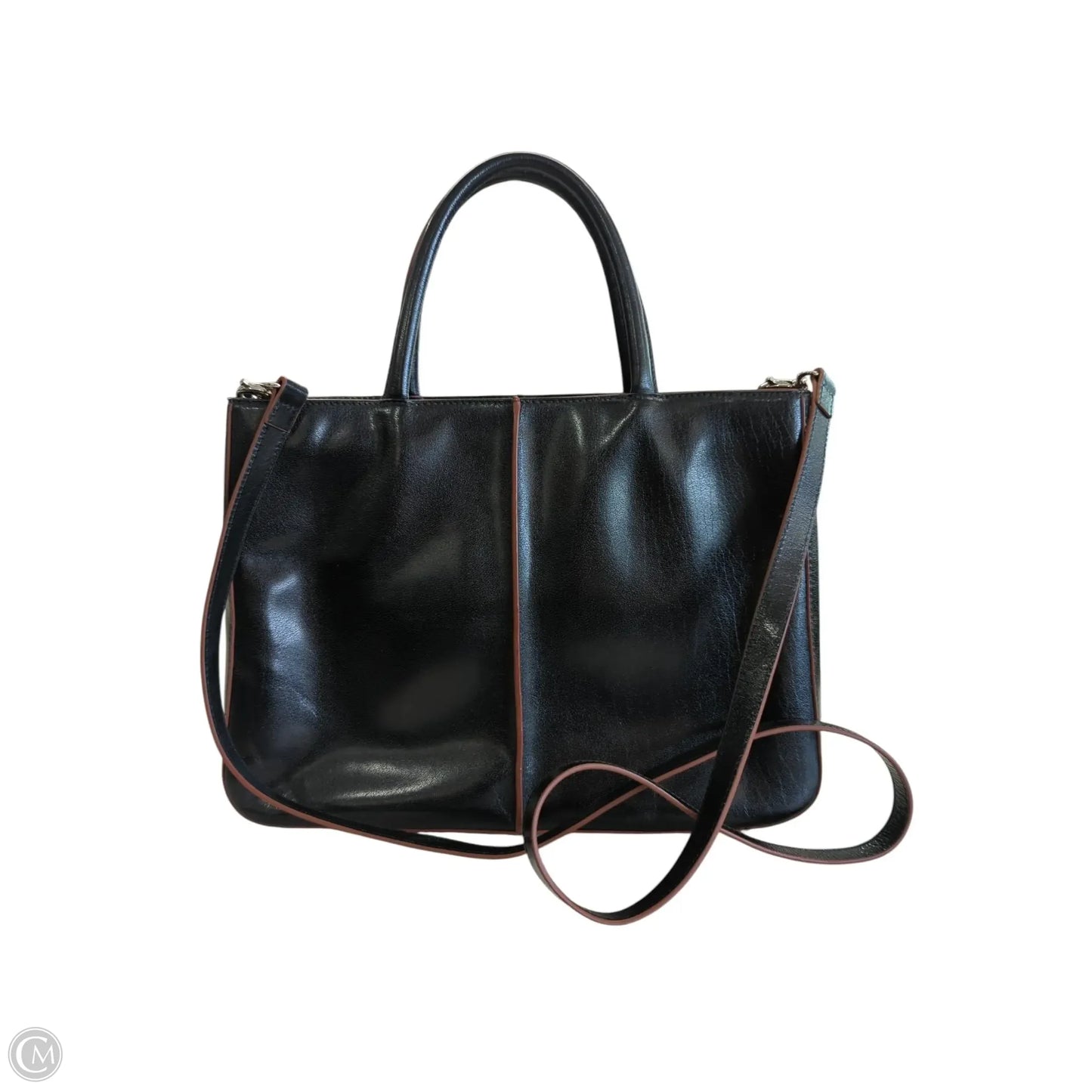 Handbag Leather By Hobo Intl, Size: Medium