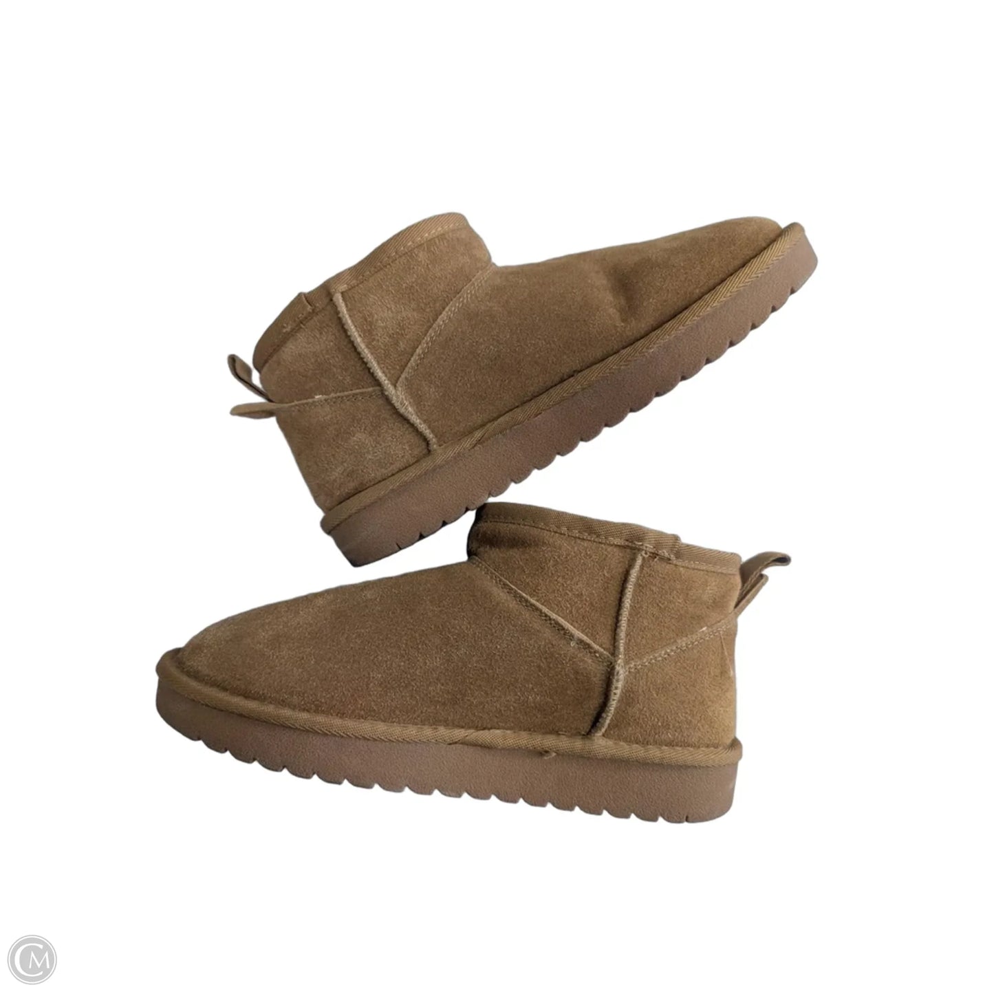 Boots Ankle Flats By Cushionaire In Brown, Size: 6