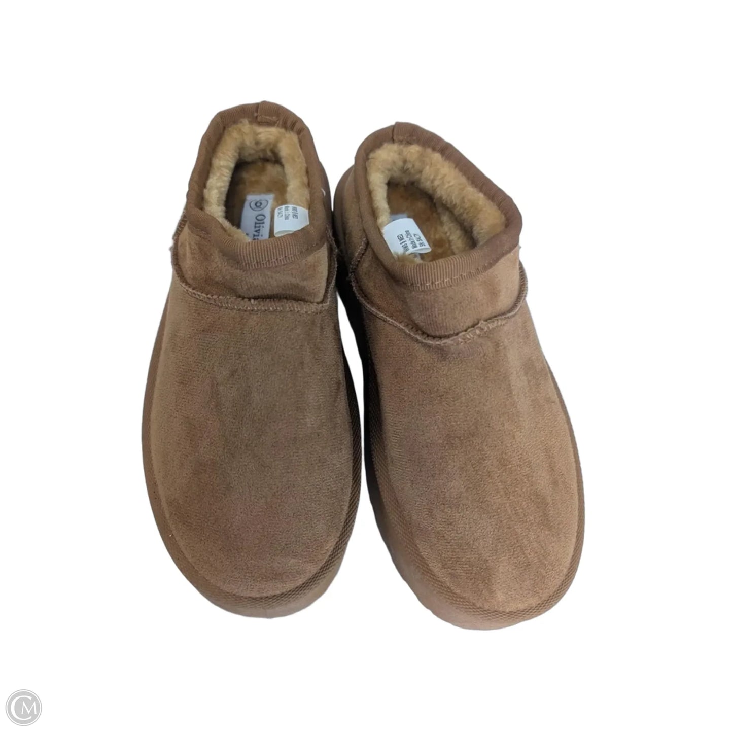 Boots Ankle Flats By Clothes Mentor In Brown, Size: 6