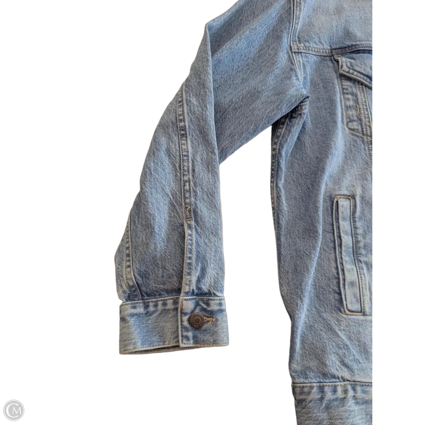 Jacket Denim By Loft In Blue Denim, Size: M