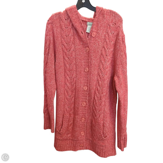 Cardigan By L.l. Bean In Red, Size: Xl