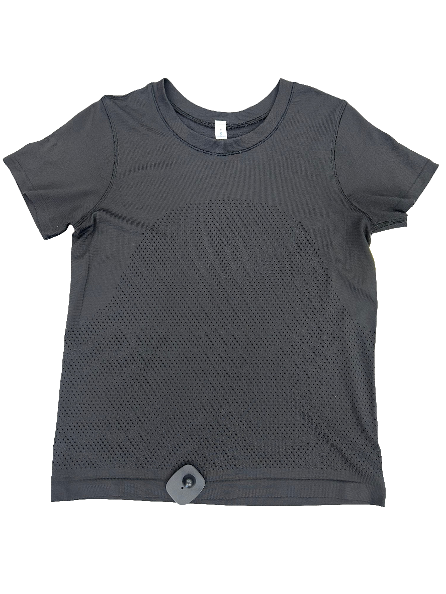 Top Short Sleeve By Lululemon In Black, Size: 6