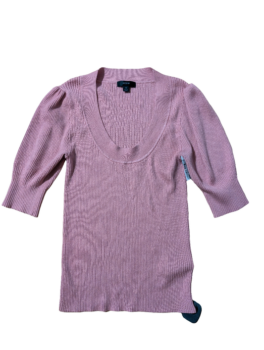 Top Short Sleeve By J. Crew In Pink, Size: S