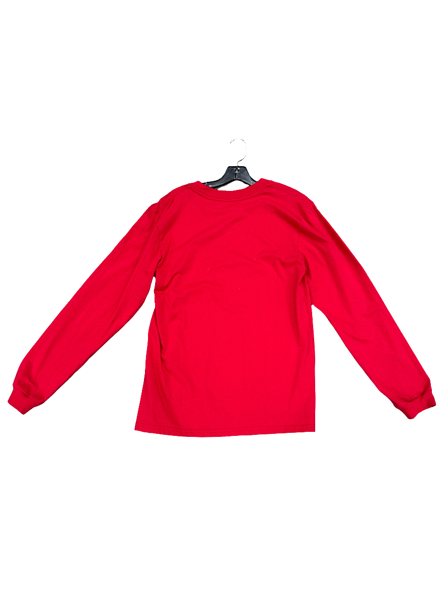 Top Long Sleeve By Clothes Mentor In Red, Size: L