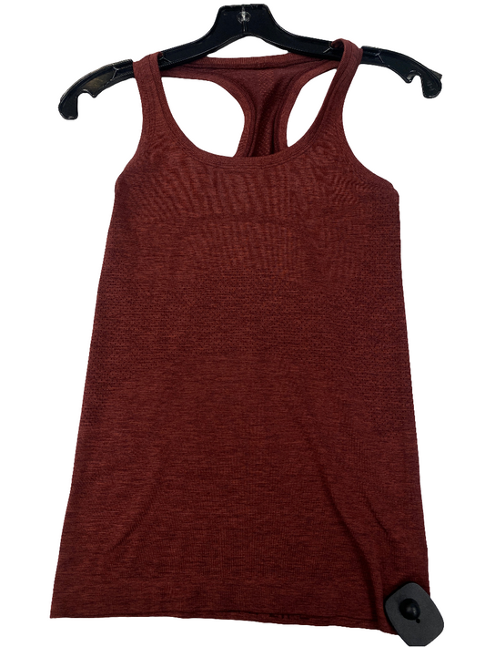 Athletic Tank Top By Lululemon In Red, Size: 2