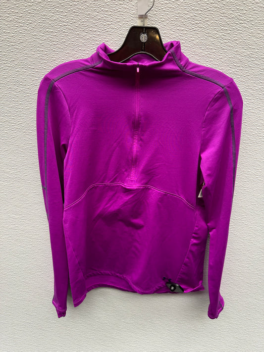 Athletic Top Long Sleeve Collar By Under Armour  Size: S