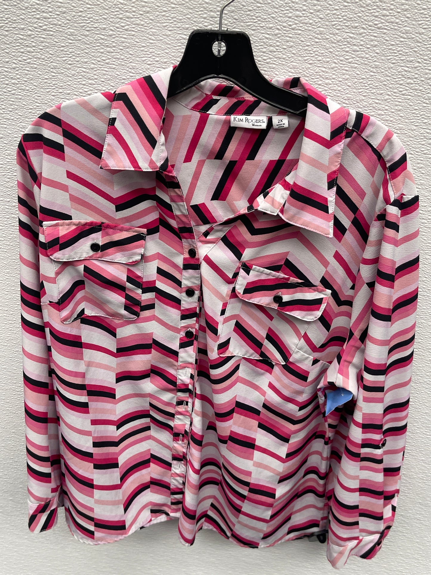 Blouse Long Sleeve By Kim Rogers  Size: 2x