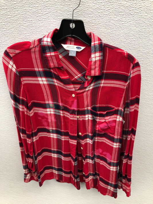 Blouse Long Sleeve By Old Navy  Size: M