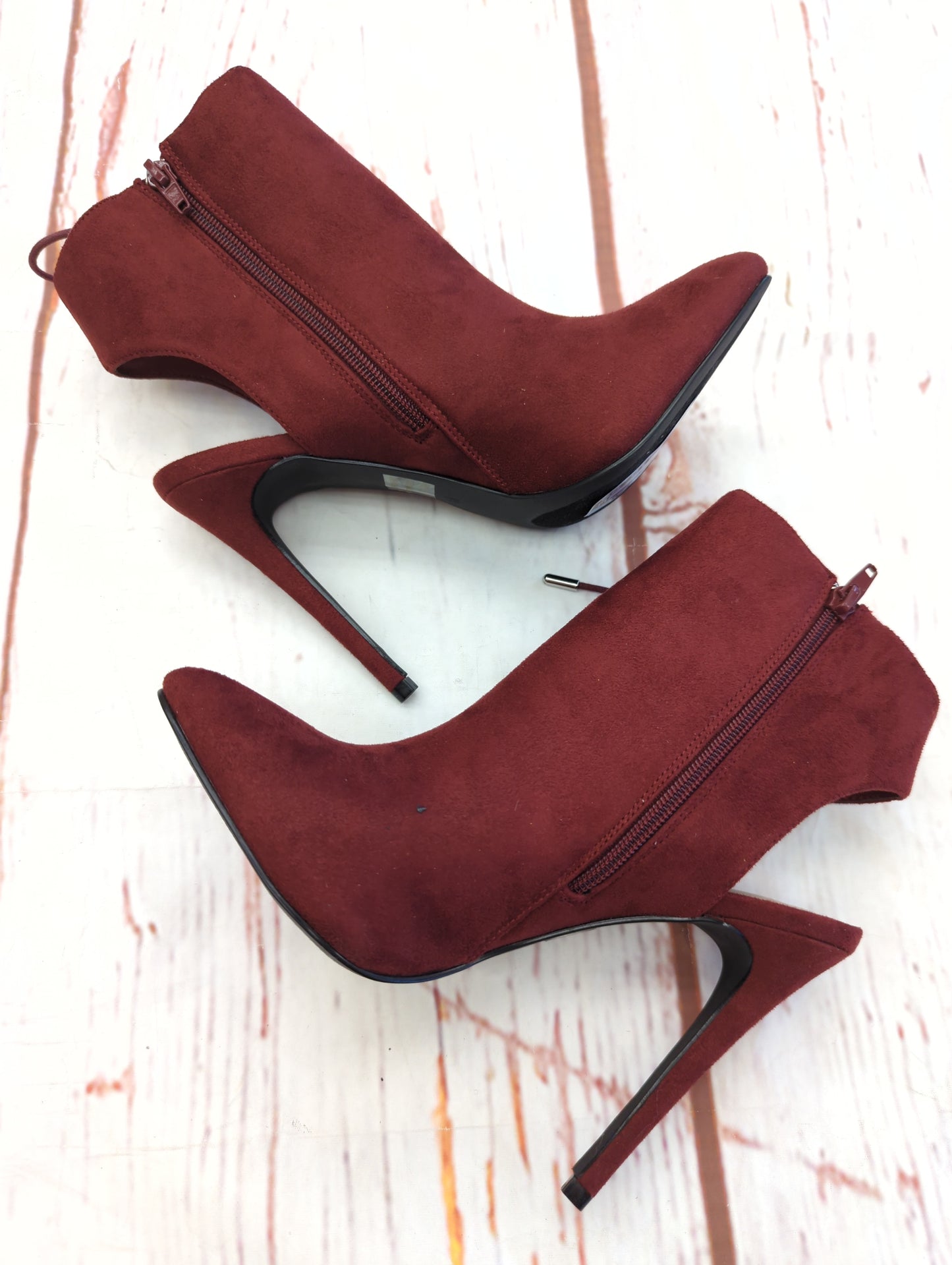 Boots Ankle Heels By Charlotte Russe  Size: 9