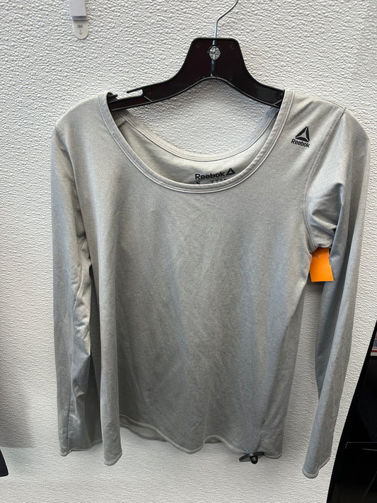 Athletic Top Long Sleeve Collar By Reebok  Size: S