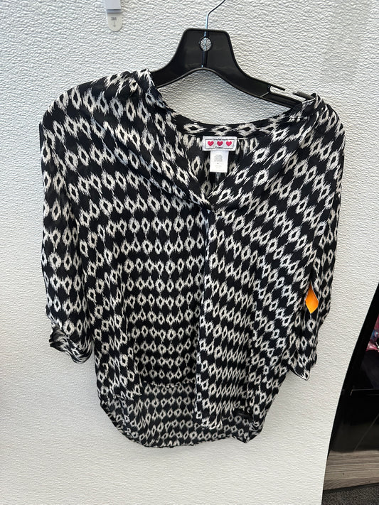 Blouse 3/4 Sleeve By Clothes Mentor  Size: L