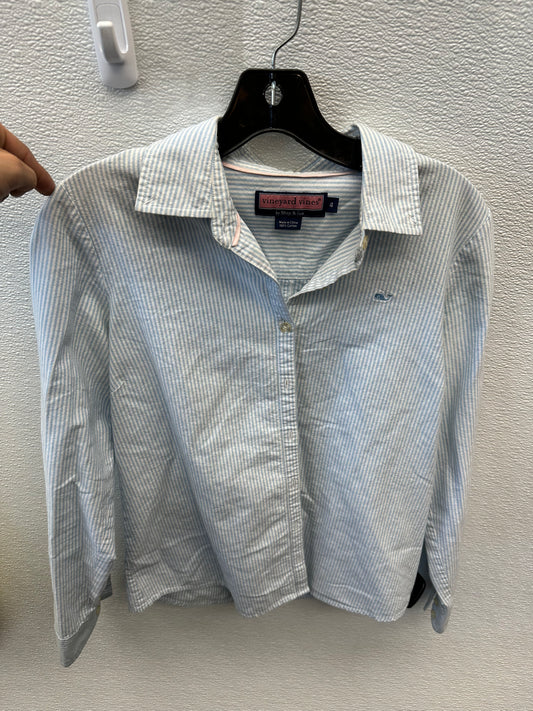 Blouse Long Sleeve By Vineyard Vines  Size: 4